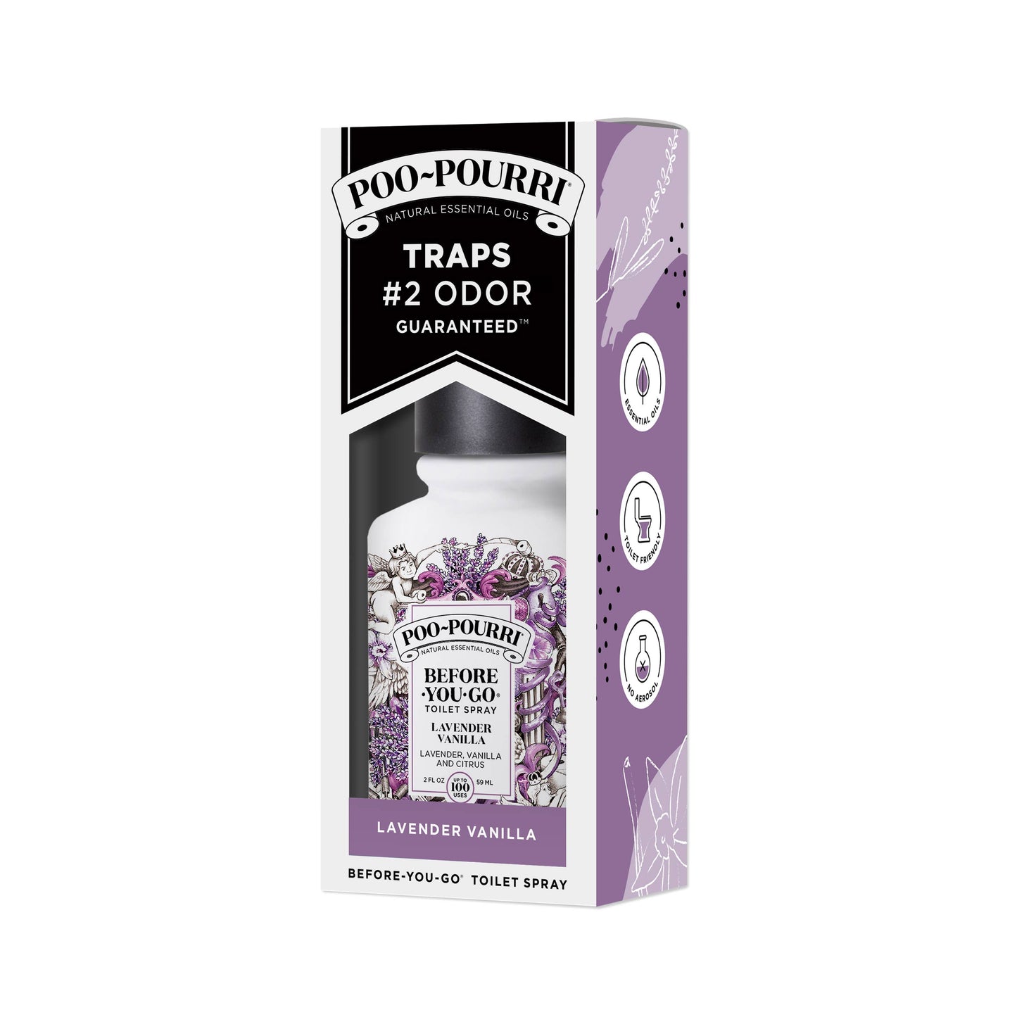 Poo~Pourri Lavender Vanilla 2oz boxed