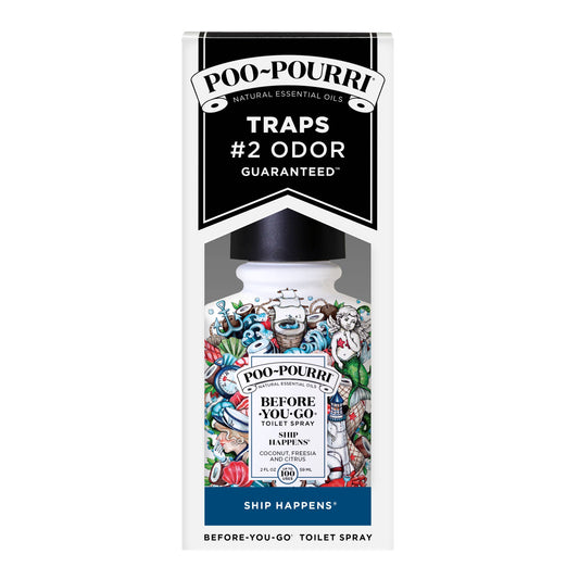 Poo~Pourri Ship Happens 2oz, Toilet Spray boxed